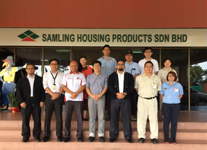 Our parent company, Samling Housing Products Sdn Bhd, opens its doors.